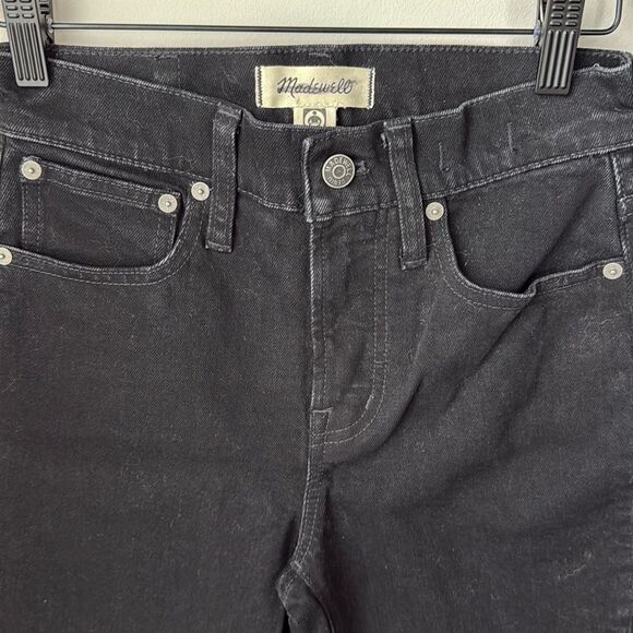 Madewell The Perfect Vintage Flare Jean in Sherborn Wash Black Denim - Picture 4 of 7